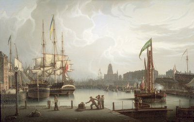 Ceremonia de Apertura del Muelle, Bristol, 1828 de Robert Salmon